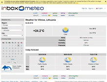 Tablet Screenshot of meteo.inbox.lt